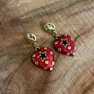 Valentine’s heart with star earrings